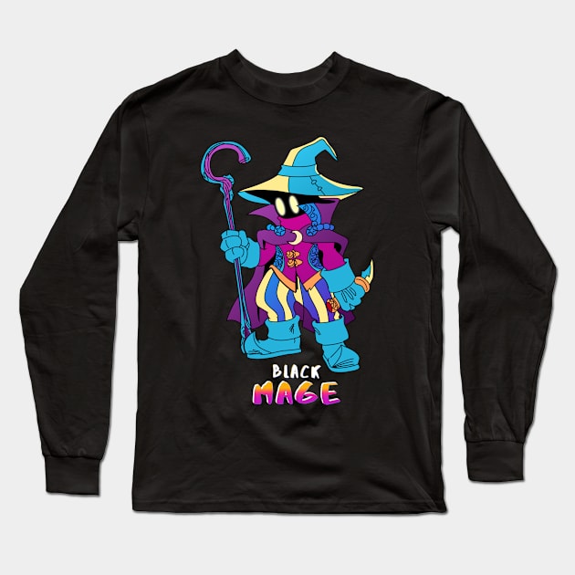 Soul  of black mage Long Sleeve T-Shirt by Sandee15